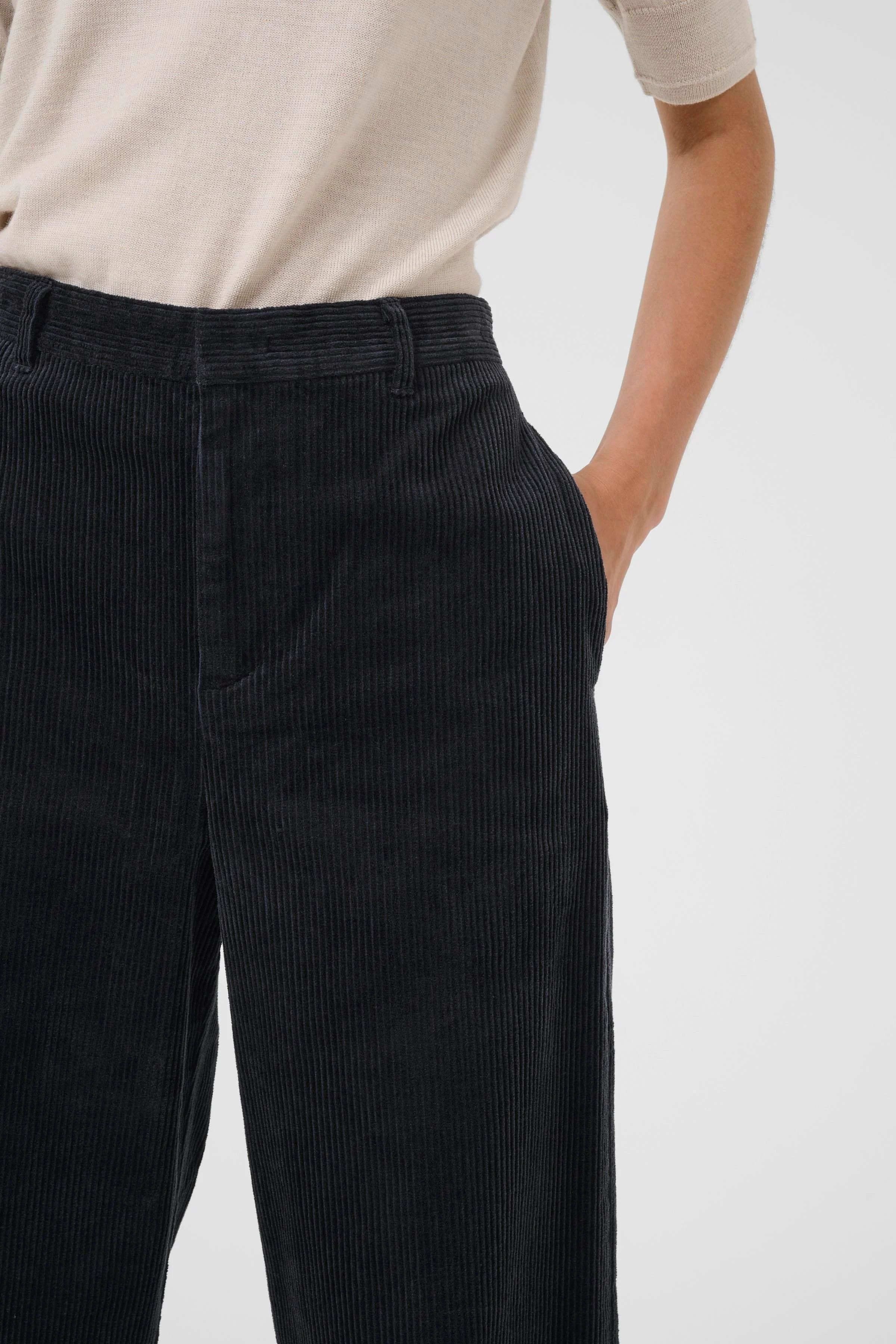 Part Two ClarissePW corduroy Pants Dark Navy - Image 2