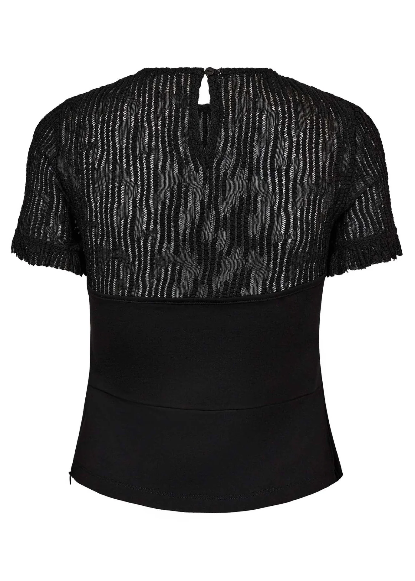 Co’Couture Coltoncc Lace Mix Top Black - Image 5