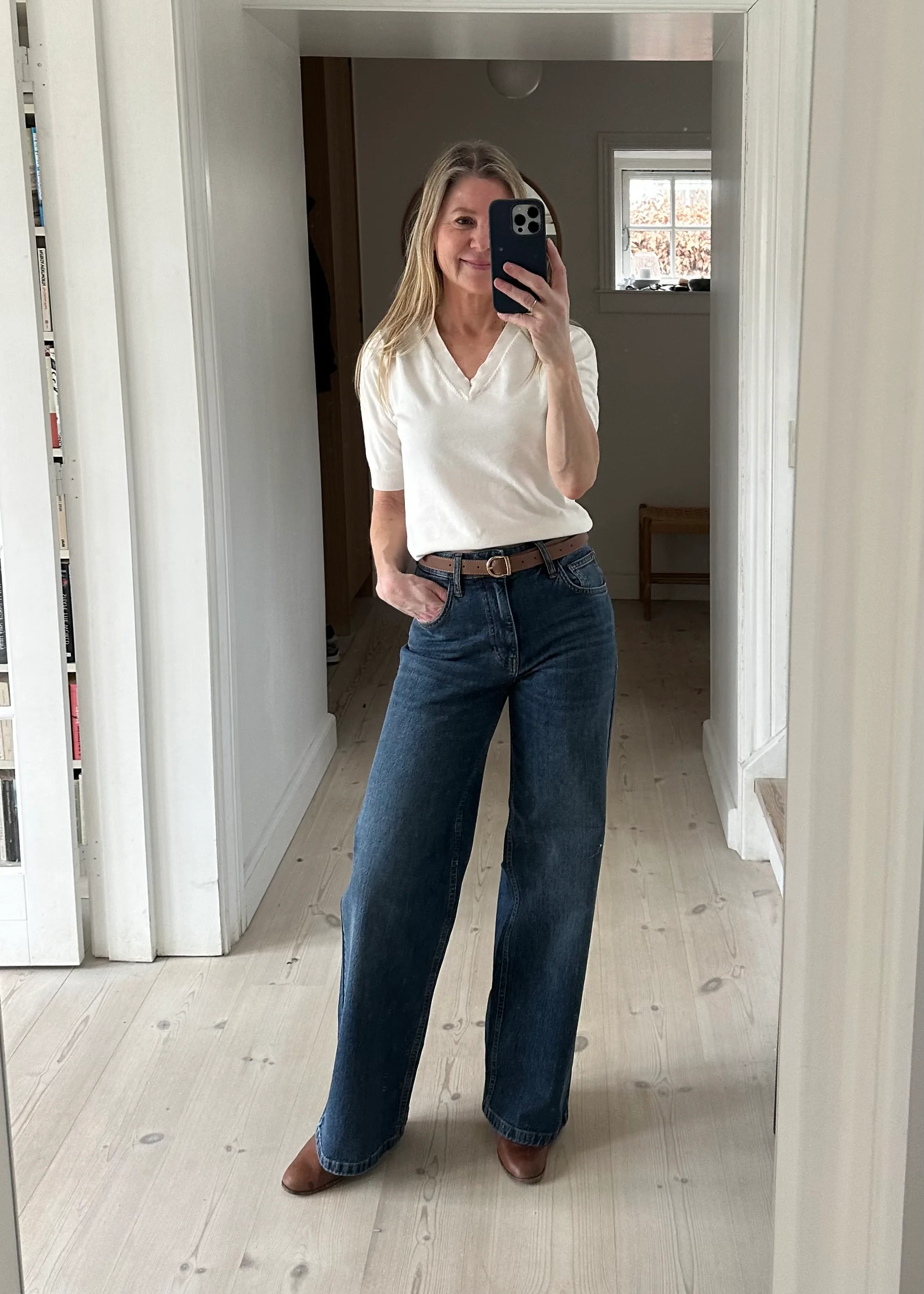 Co’Couture Rumicc Belt Jeans Dark Denim - Image 3