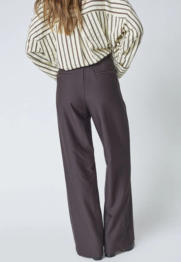 Co'Couture ZellaCC Wide Pant Dark Brown - Image 7