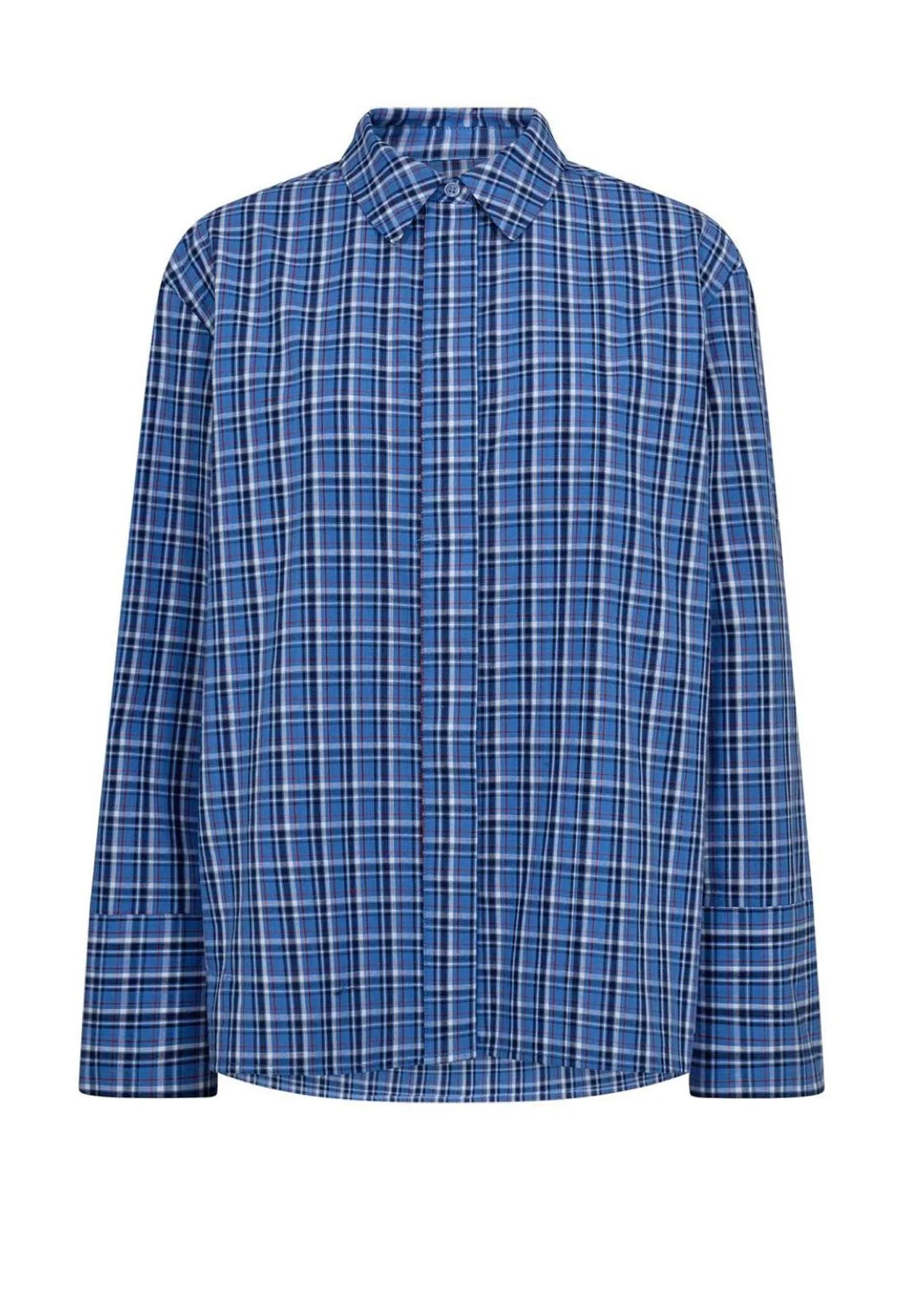 Co'Couture AngelicaCC Check Shirt blue - Image 3