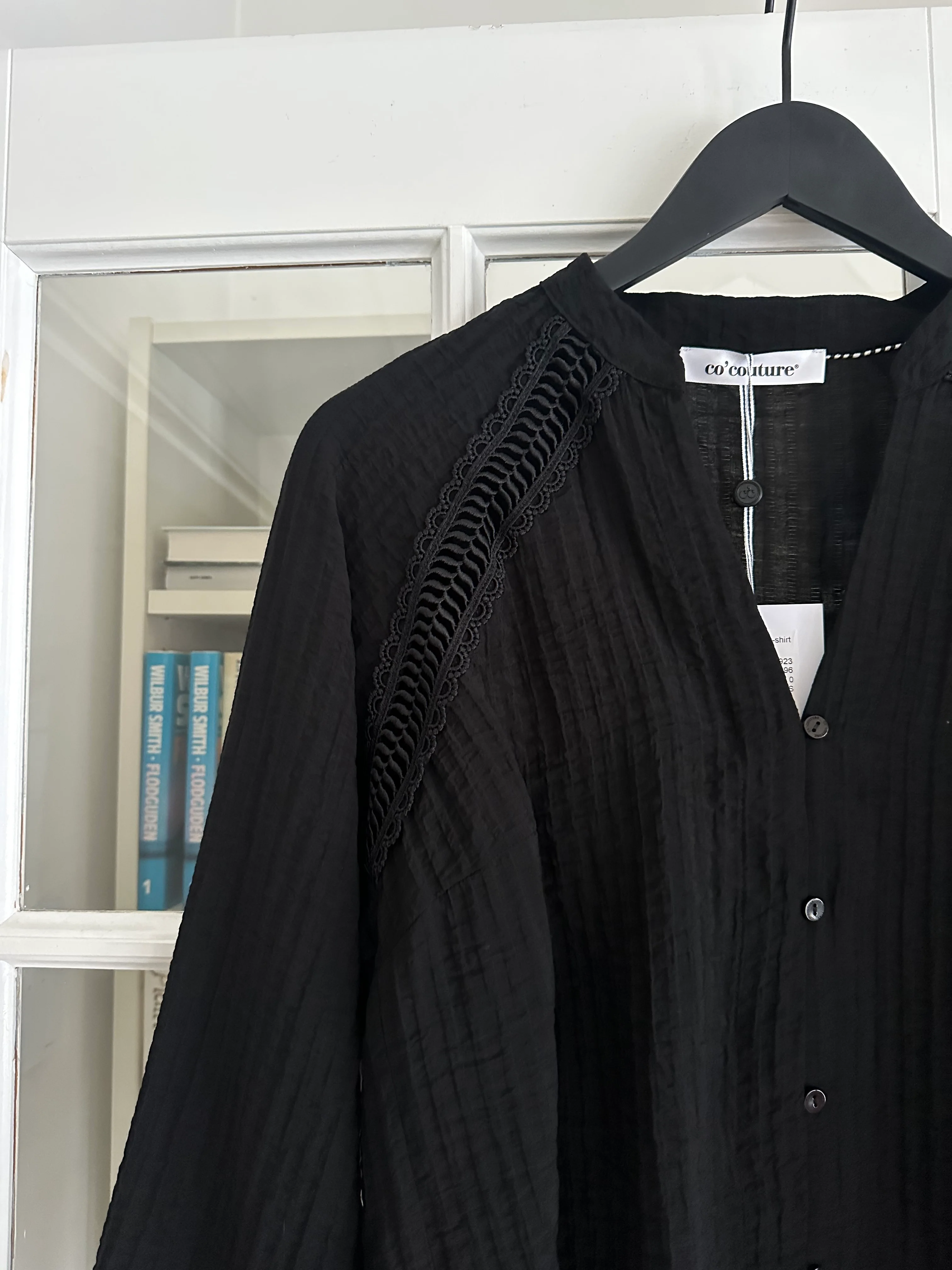 Co'Couture ShinaCC Lace v-shirt black - Image 3