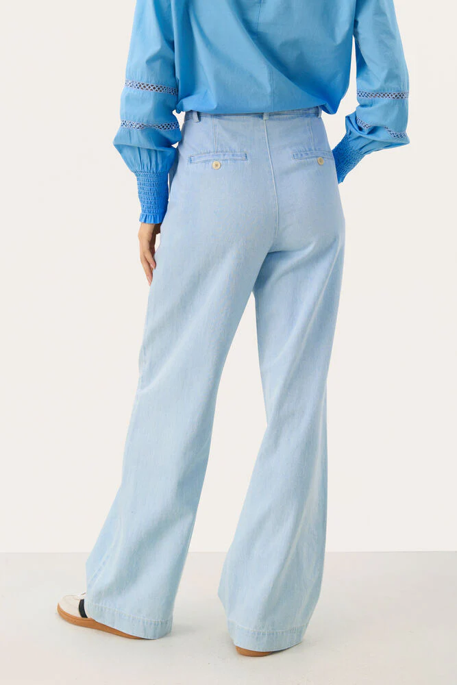 Part Two CoraliePW Pants Whiteish Blue Denim - Image 3