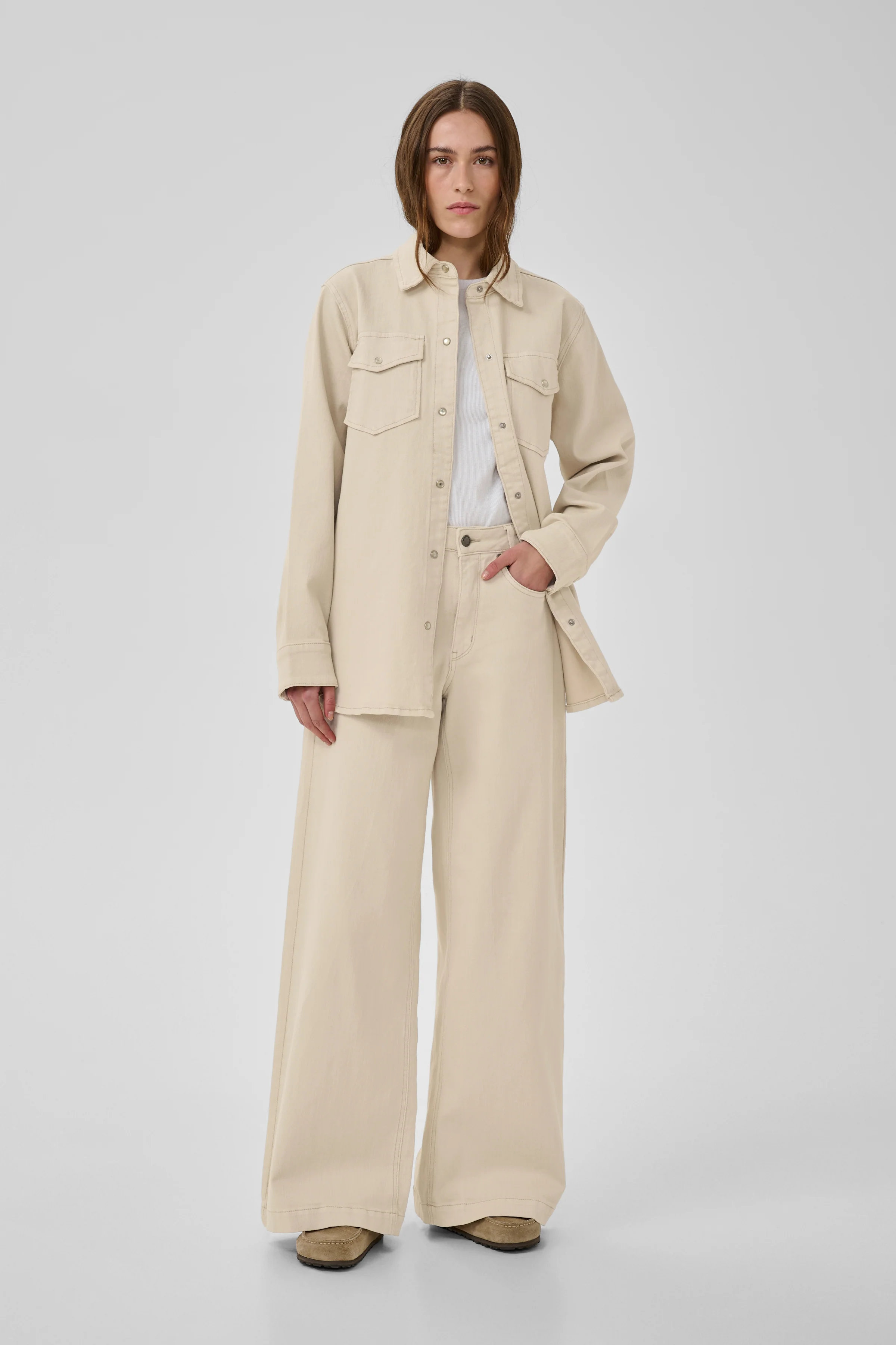My Essential Wardrobe DangoMW 157 High X-Wide Oatmeal - Image 2