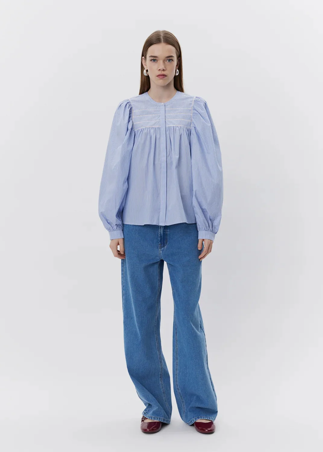Sofie Schnoor S251130 Delilahsw shirt Blue striped - Image 2