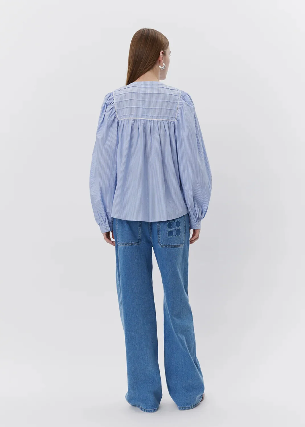 Sofie Schnoor S251130 Delilahsw shirt Blue striped - Image 4