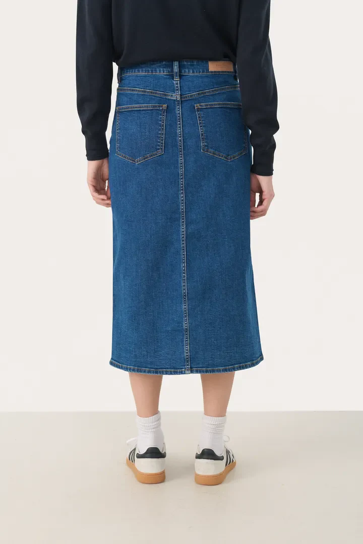Part Two DillinPW Skirt Medium Dark Blue Denim - Image 4