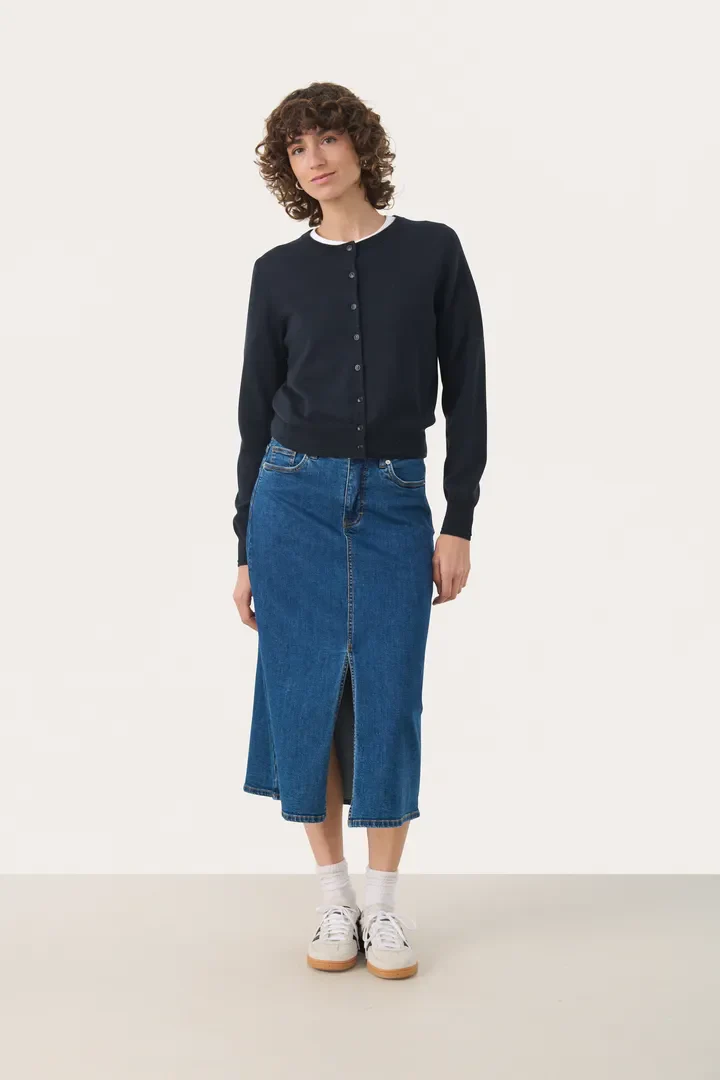 Part Two DillinPW Skirt Medium Dark Blue Denim - Image 5