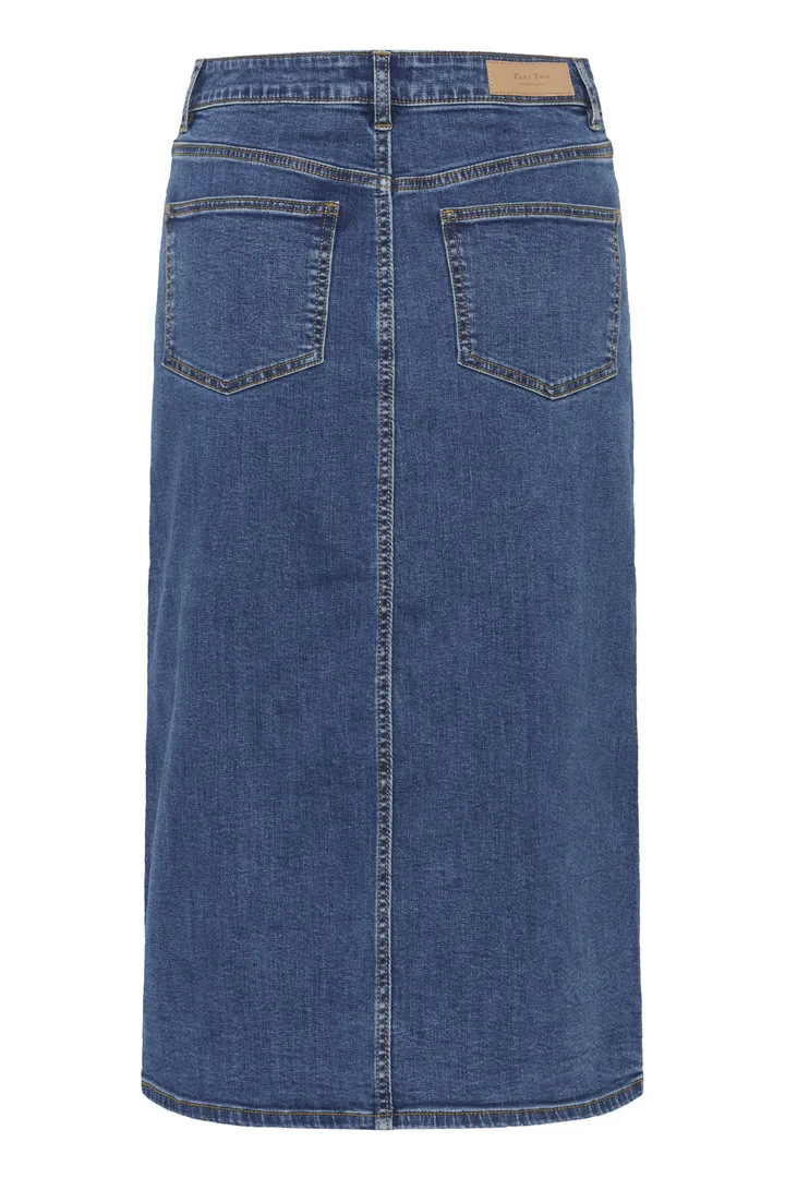 Part Two DillinPW Skirt Medium Dark Blue Denim - Image 6