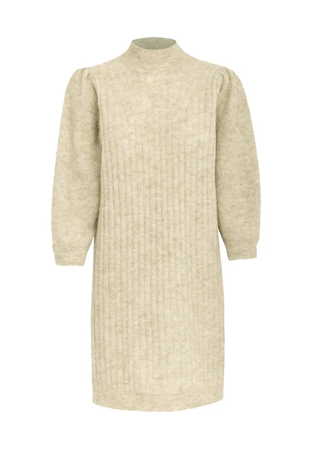 Minus Ditta Knit Dress Oyster - Image 3