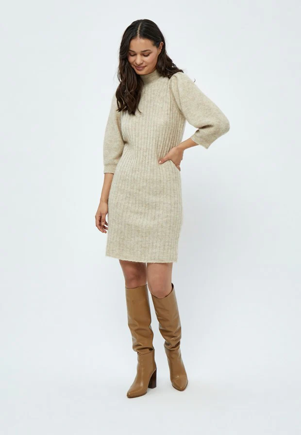 Minus Ditta Knit Dress Oyster - Image 5