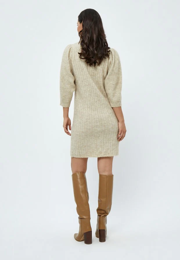 Minus Ditta Knit Dress Oyster - Image 6