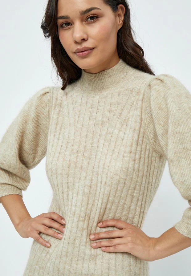 Minus Ditta Knit Dress Oyster - Image 7