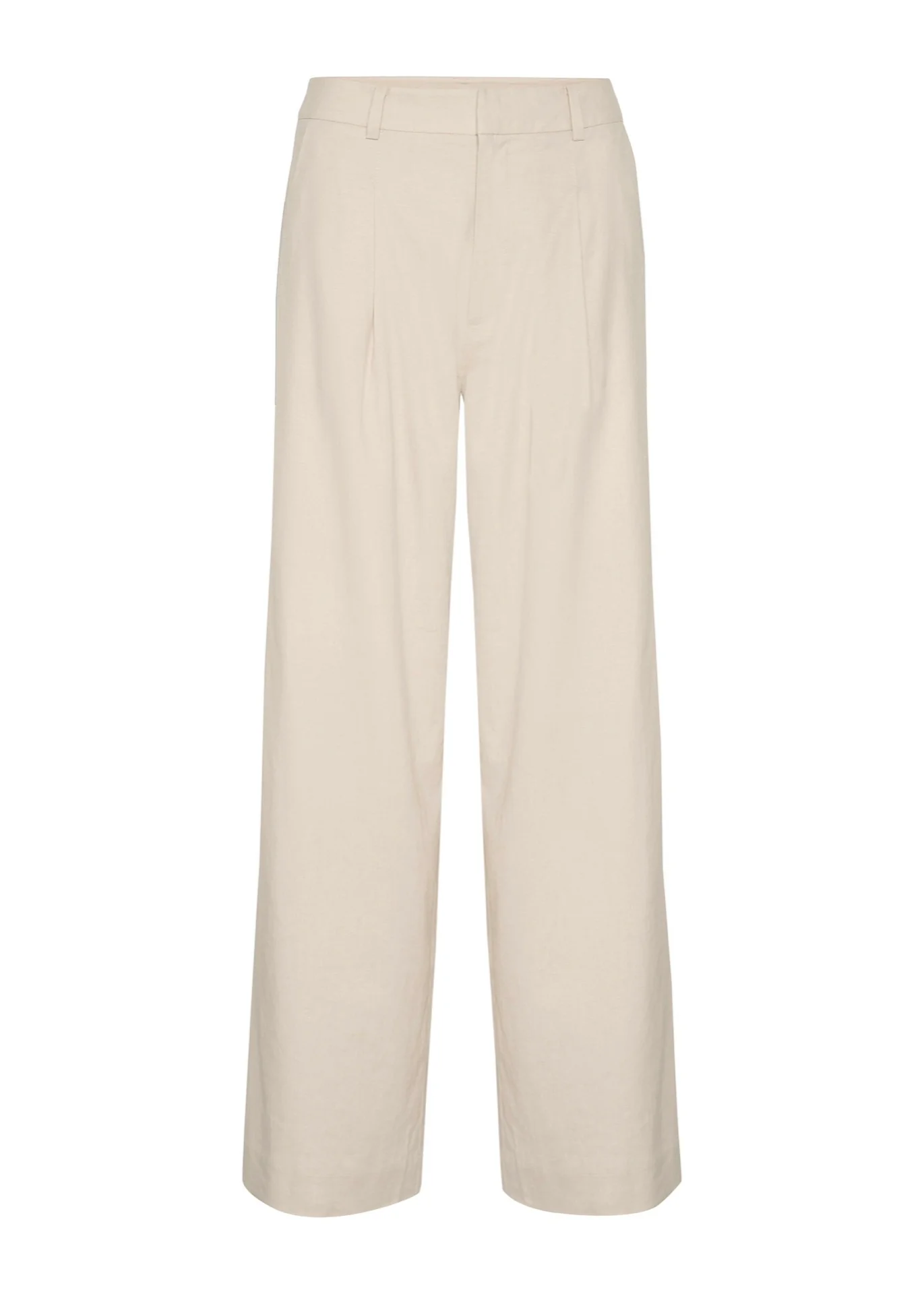 Gestuz ElarahGZ linen HW pants NOOS Ancient Scroll sand - Image 3