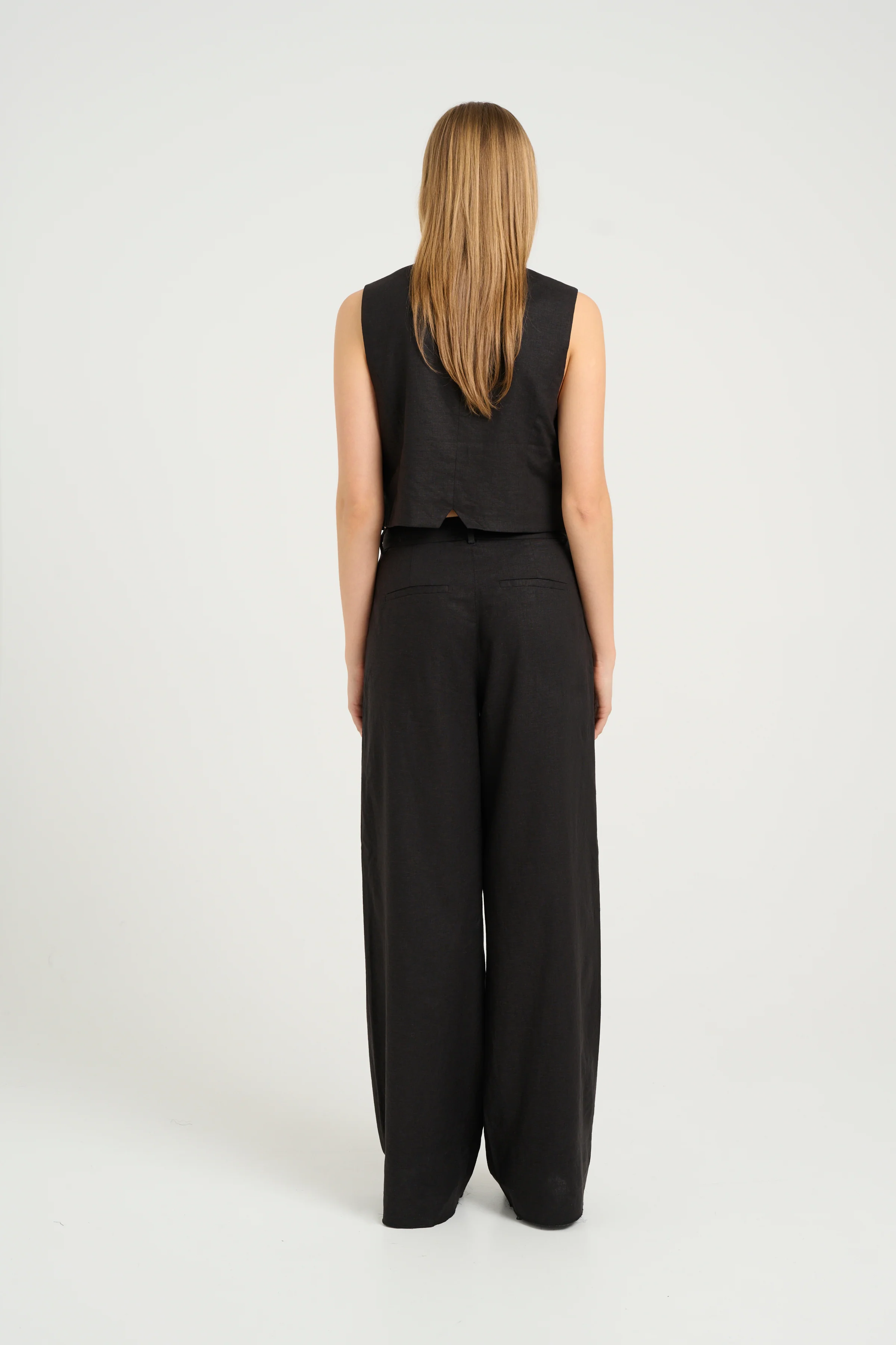 Gestuz ElarahGZ linen HW pants NOOS black - Image 5