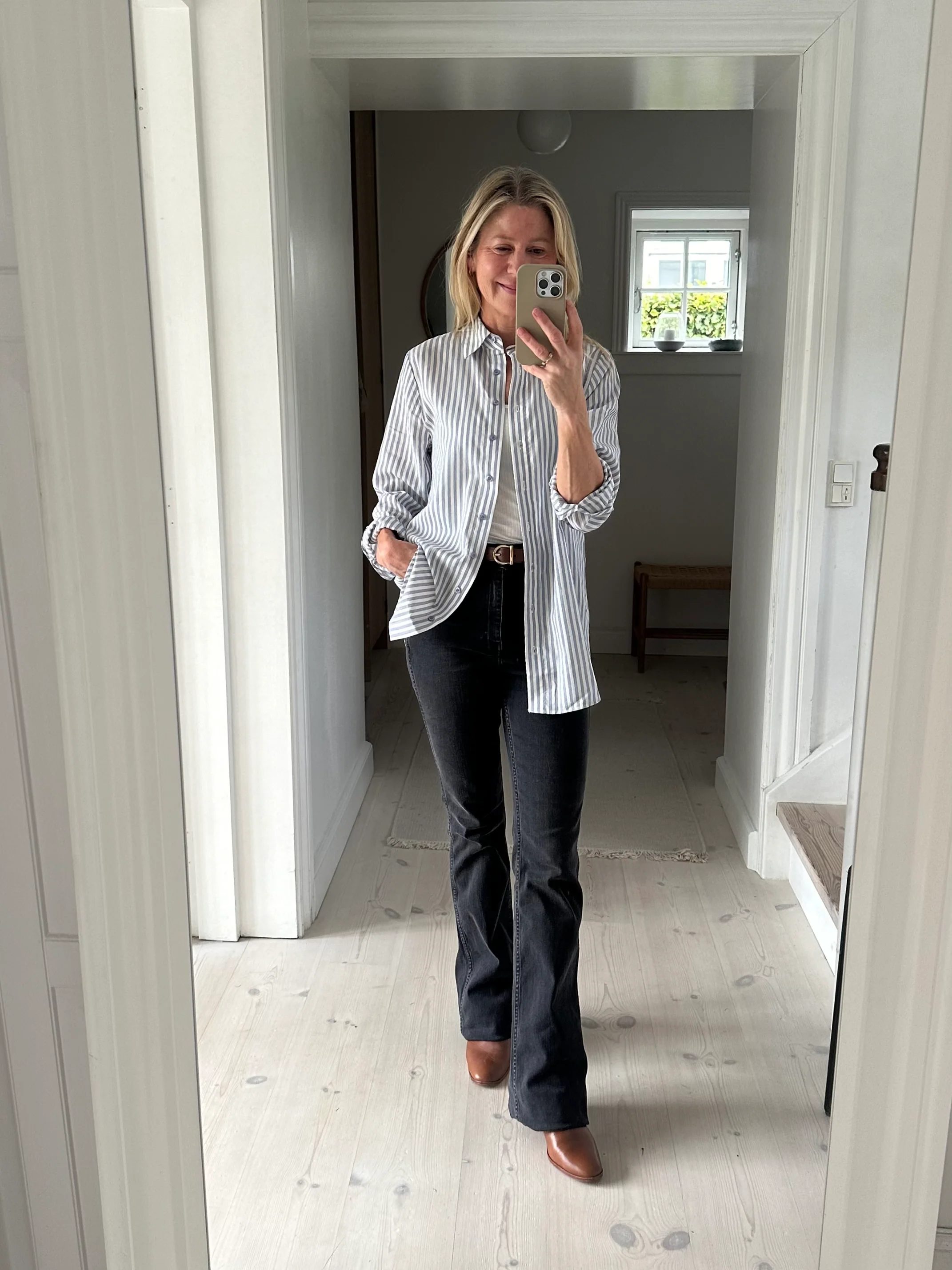 Gestuz EmilindaGZ HW flared jeans NOOS Washed grey - Image 3