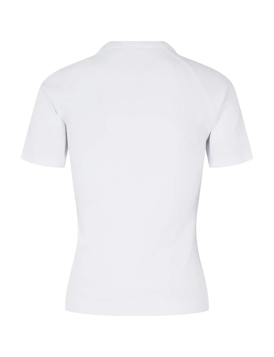 Esmé Studios ESBlossom SS O-neck Rib T-shirt White - Image 6