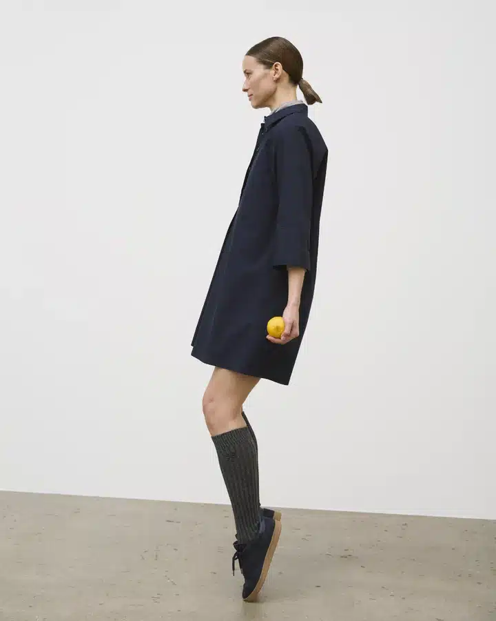 Esmé Studios ESCobana Short Shirt Dress Dark Sapphire - Image 3