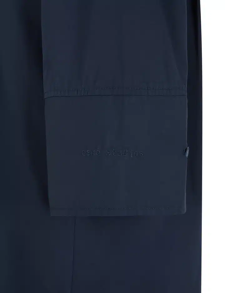 Esmé Studios ESCobana Short Shirt Dress Dark Sapphire - Image 5