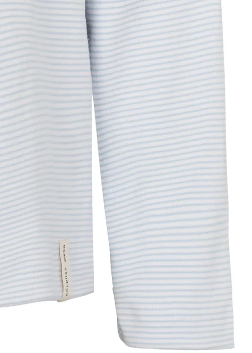 Esmé Studios ESJenna LS Blouse GOTS Kentucky Blue - Image 6
