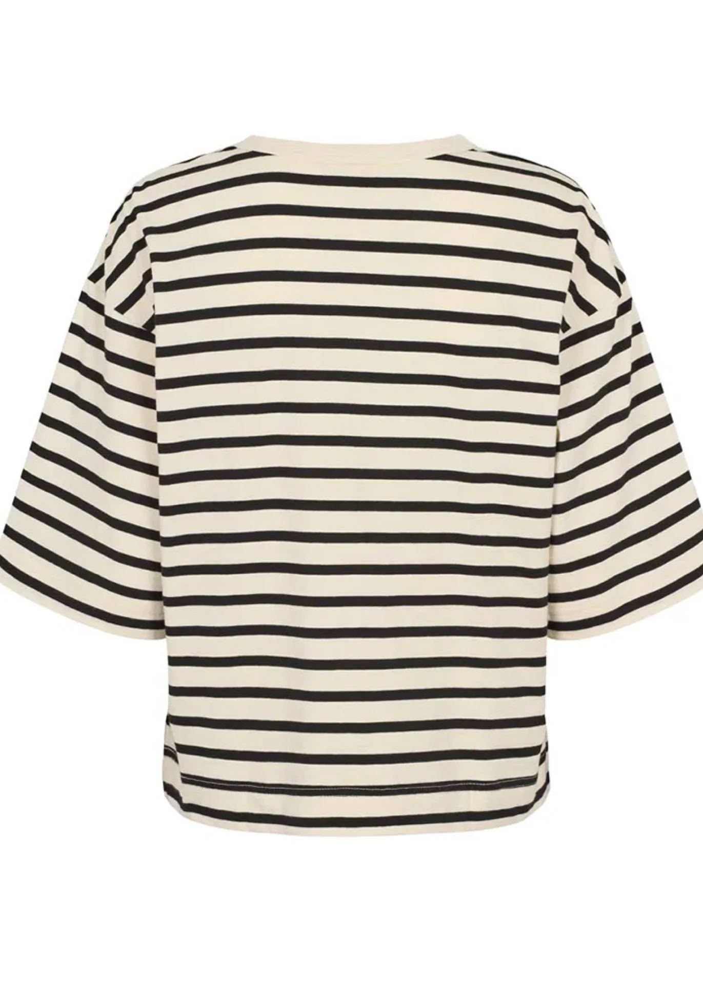 Esmé Studios ESSigne Boxy T-shirt Stripe GOTS White/ Navy Stripe - Image 2