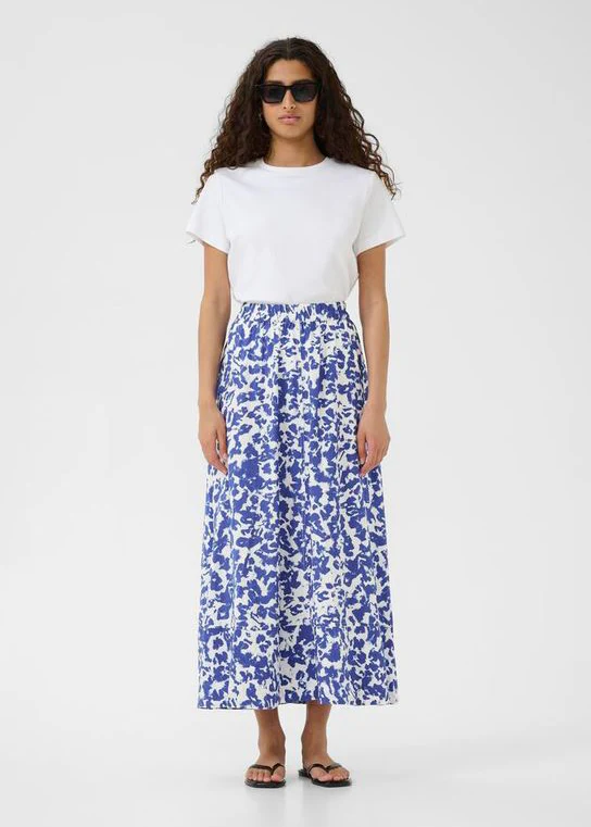 Inwear FayeIW Skirt Artistic Shadow Blue - Image 3