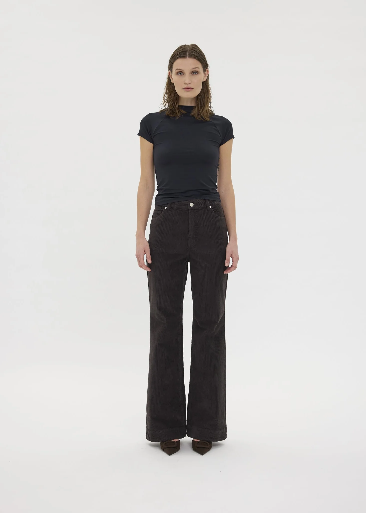 Five Units Odettefv pants Dark Coffee corduroy - Image 2