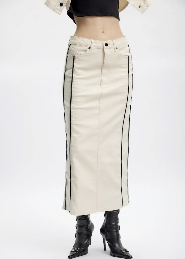 Gestuz AizaGZ HW skirt Silver Birch - Image 3