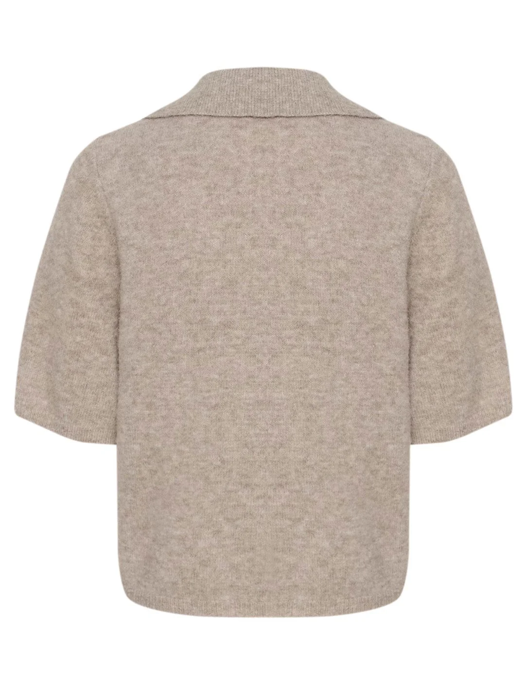 Gestuz GZalpha ss polo pullover warm sand melange - Image 6
