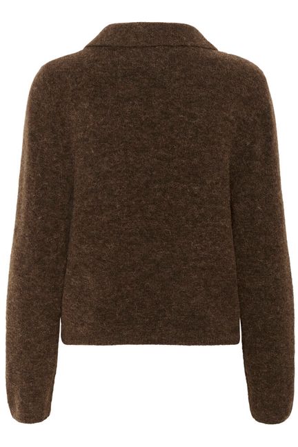 Gestuz GZalpha polo pullover Buff Melange (Brun) - Image 3