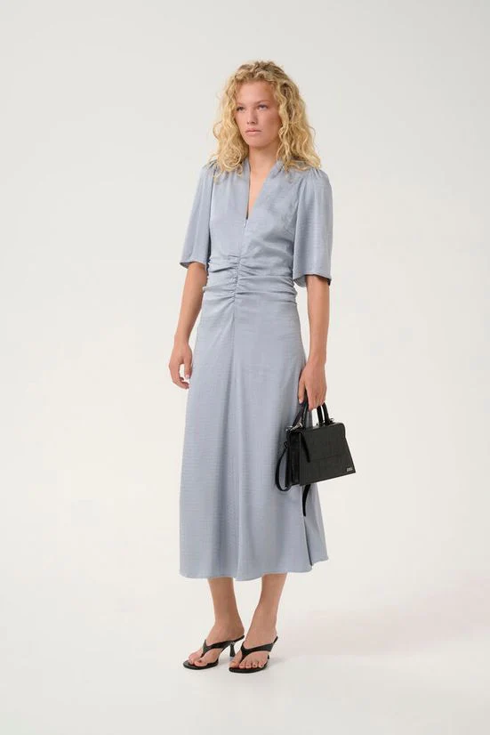 Gestuz GZbianca dress Grey blue - Image 2