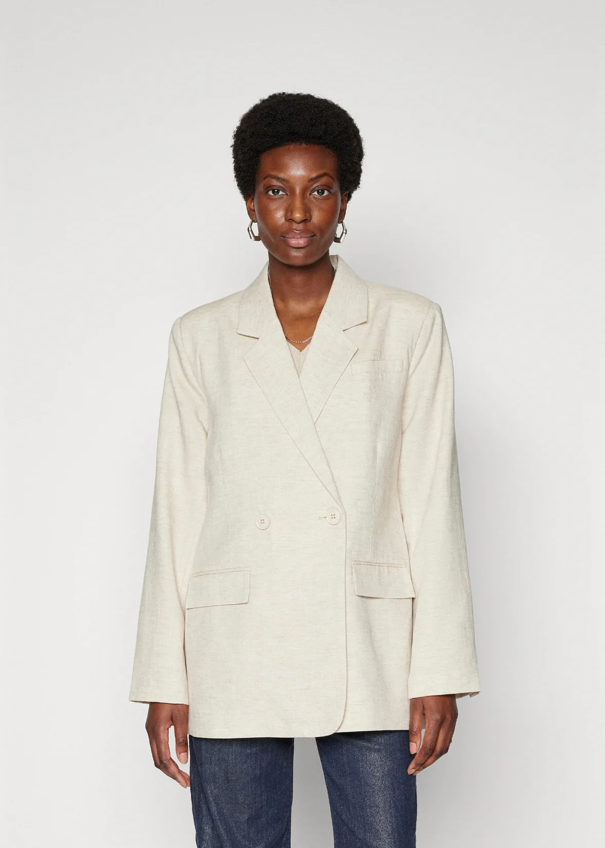 Gestuz LizaGZ Linen Blazer Tammy light sand - Image 6