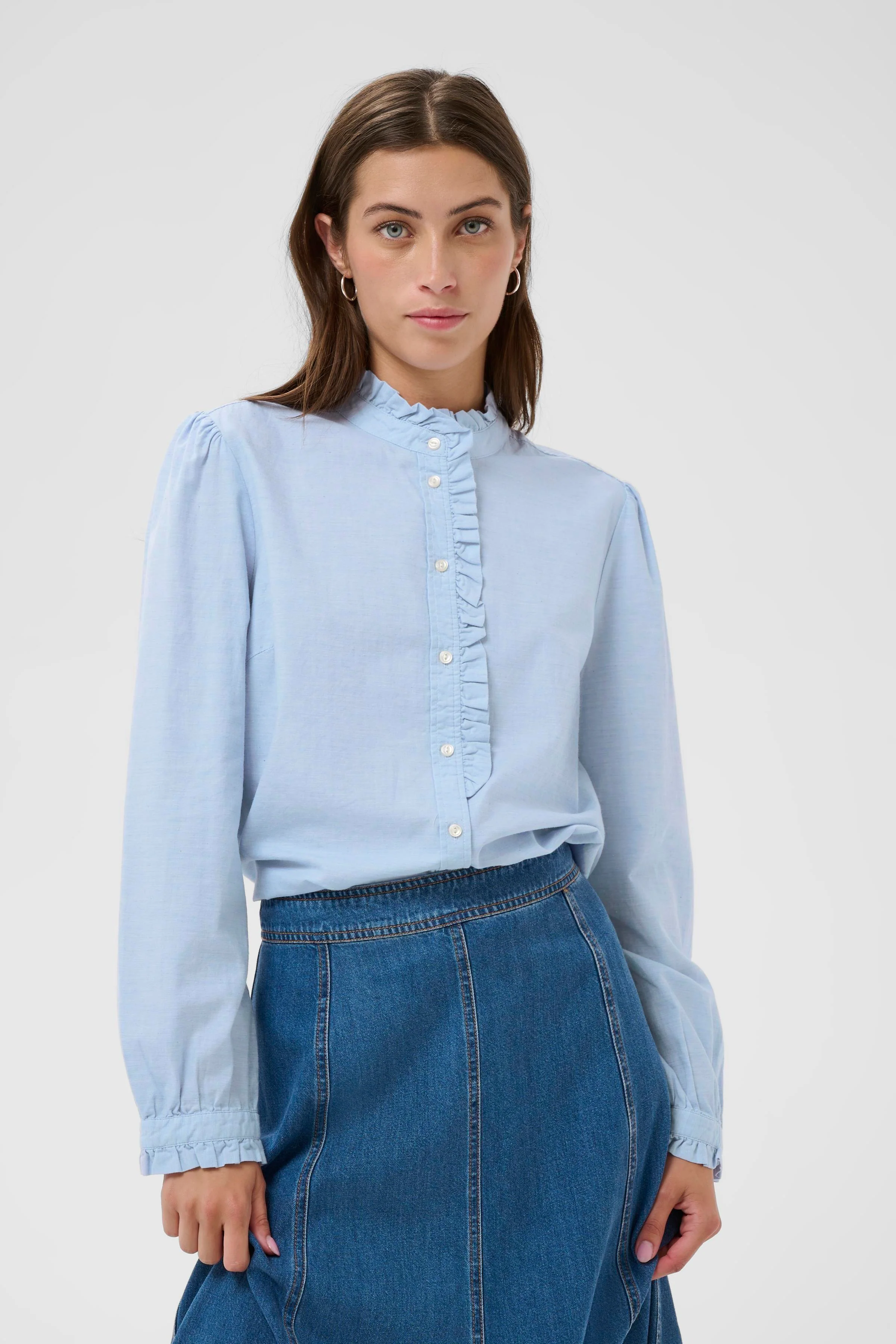 Part Two GlessiaPW Shirt Heather Chambrey (light blue) - Image 5