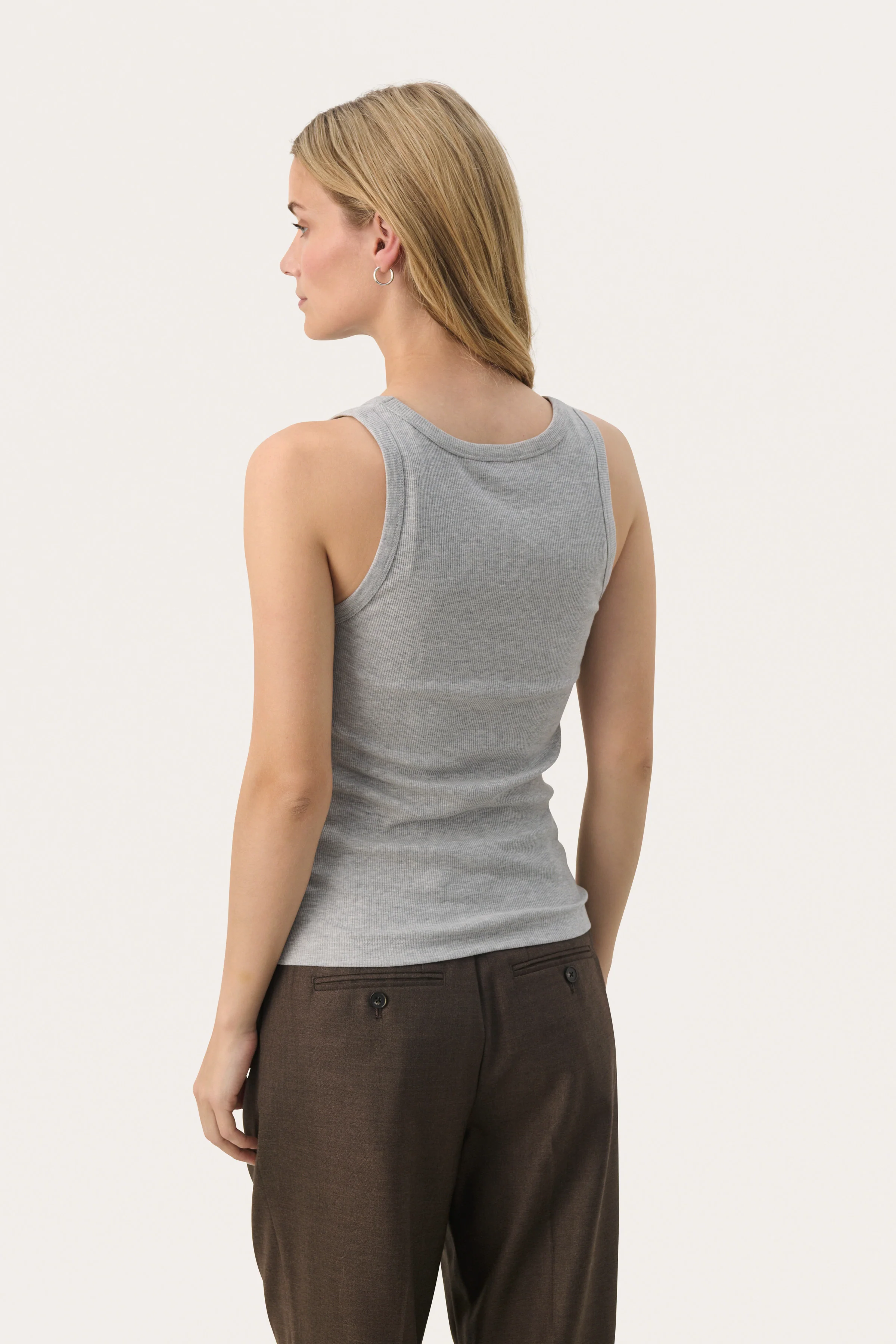 Part Two GreciasPW Top Light Grey Melange - Image 4