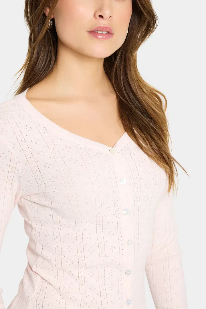 Saint Tropez GruSZ Cardigan Barely Pink - Image 3