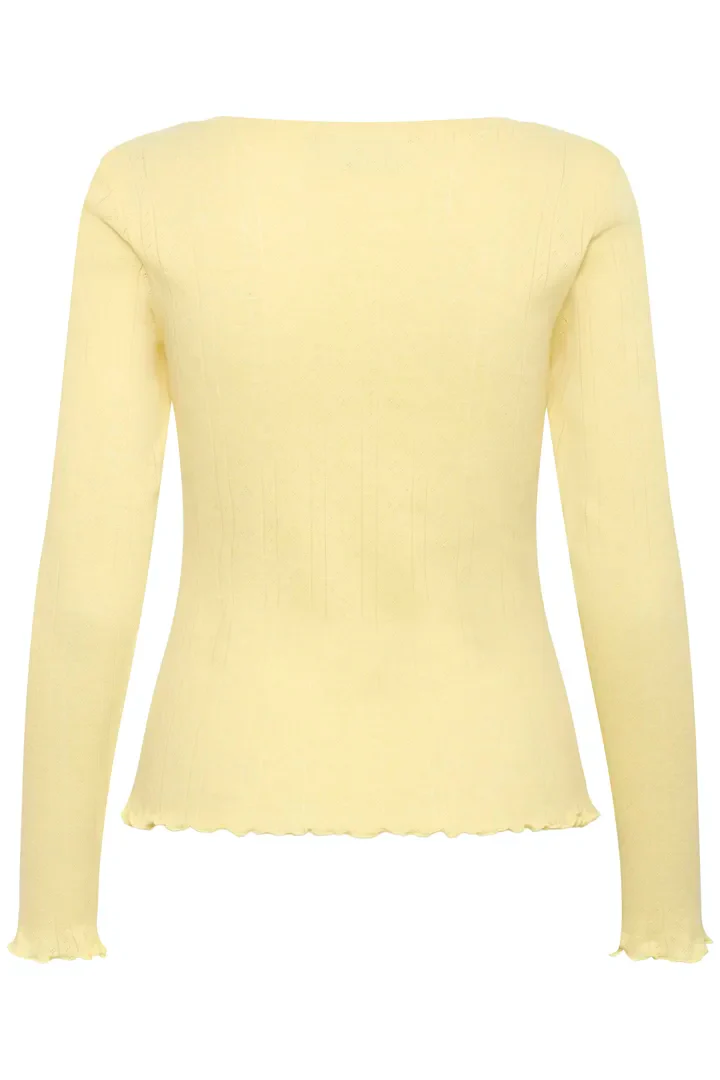 Saint Tropez GruSZ Cardigan Pale Banana yellow - Image 5