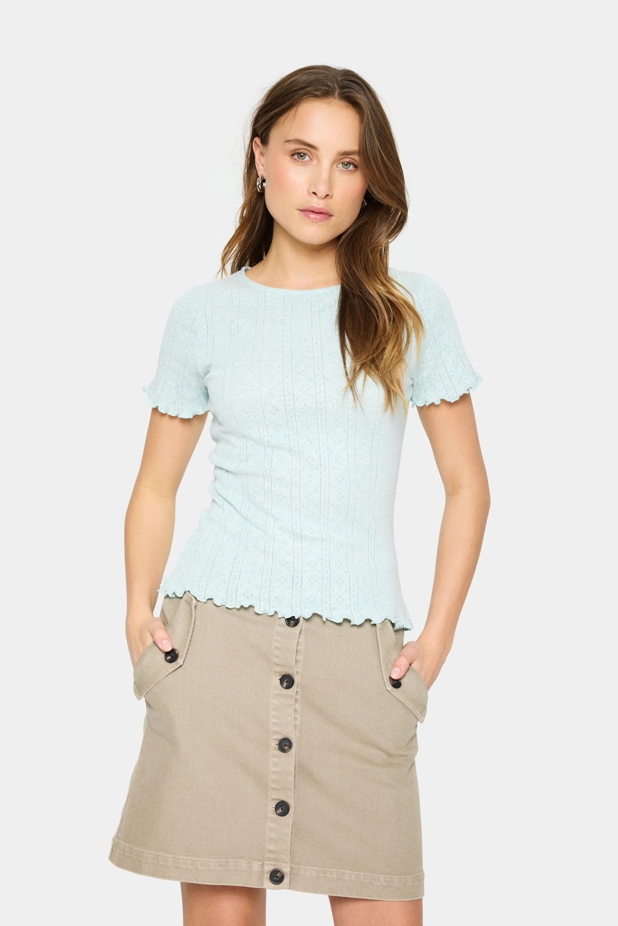 Saint Tropez GruSZ T-Shirt Saltwater Slide mint blue - Image 4