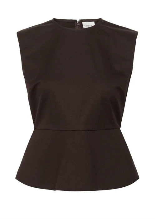 Gestuz GZpaula peplum top Molé - Image 3