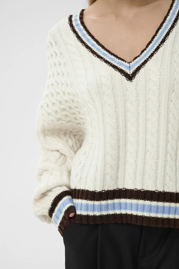 Gestuz GZtaiba pullover Egret - Image 2