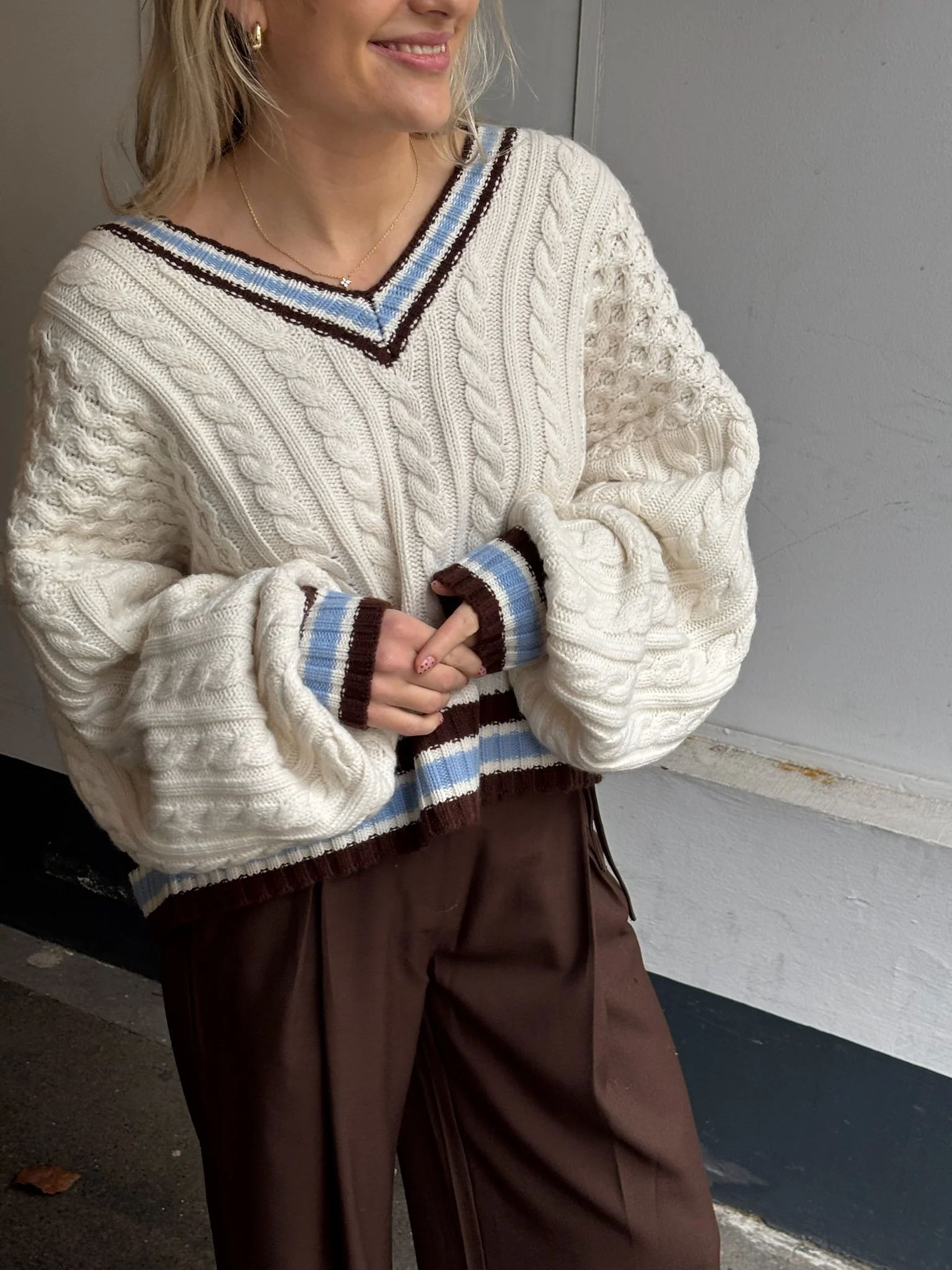 Gestuz GZtaiba pullover Egret - Image 7