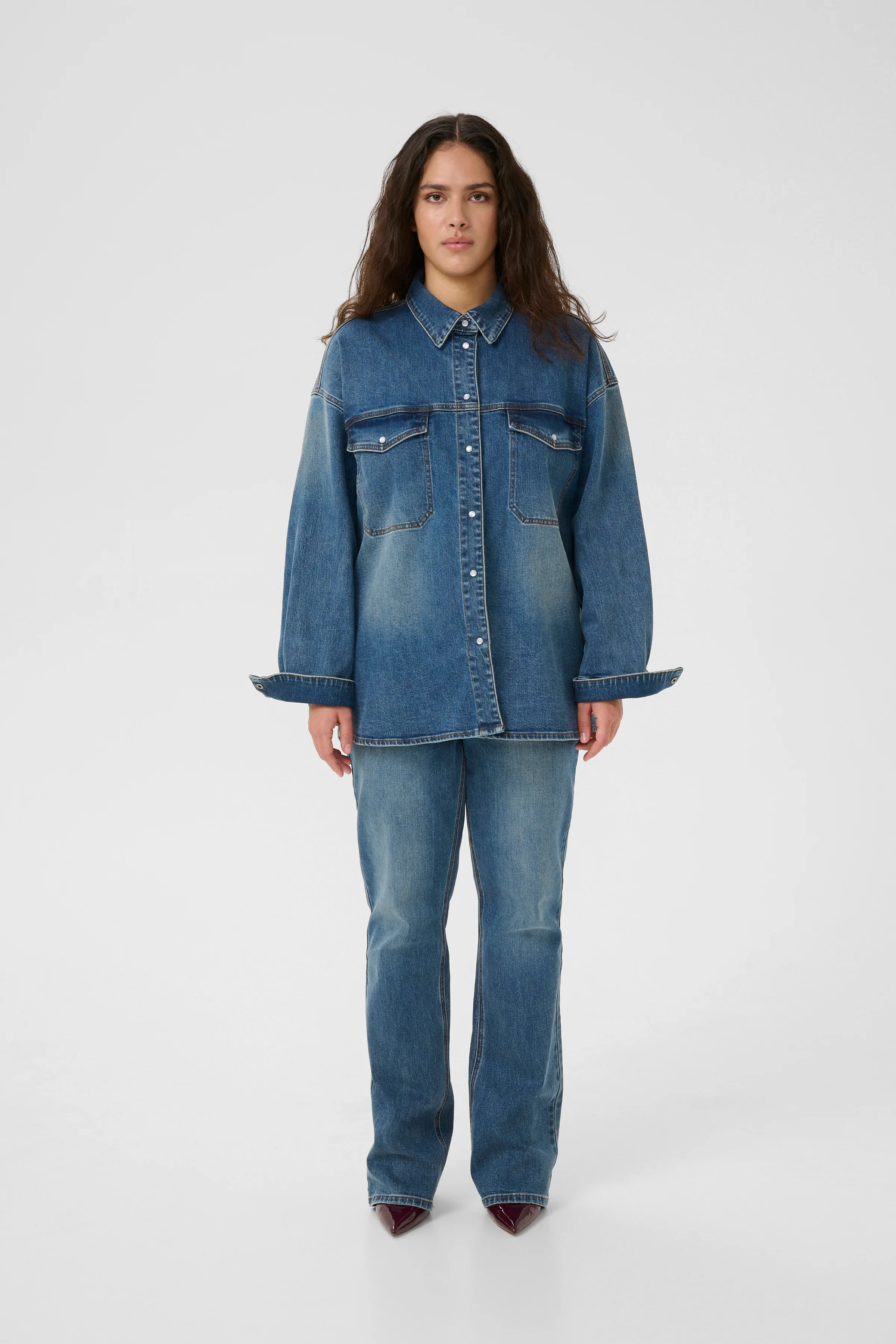 Gestuz GZviva HW jeans Vintage blue denim - Image 4