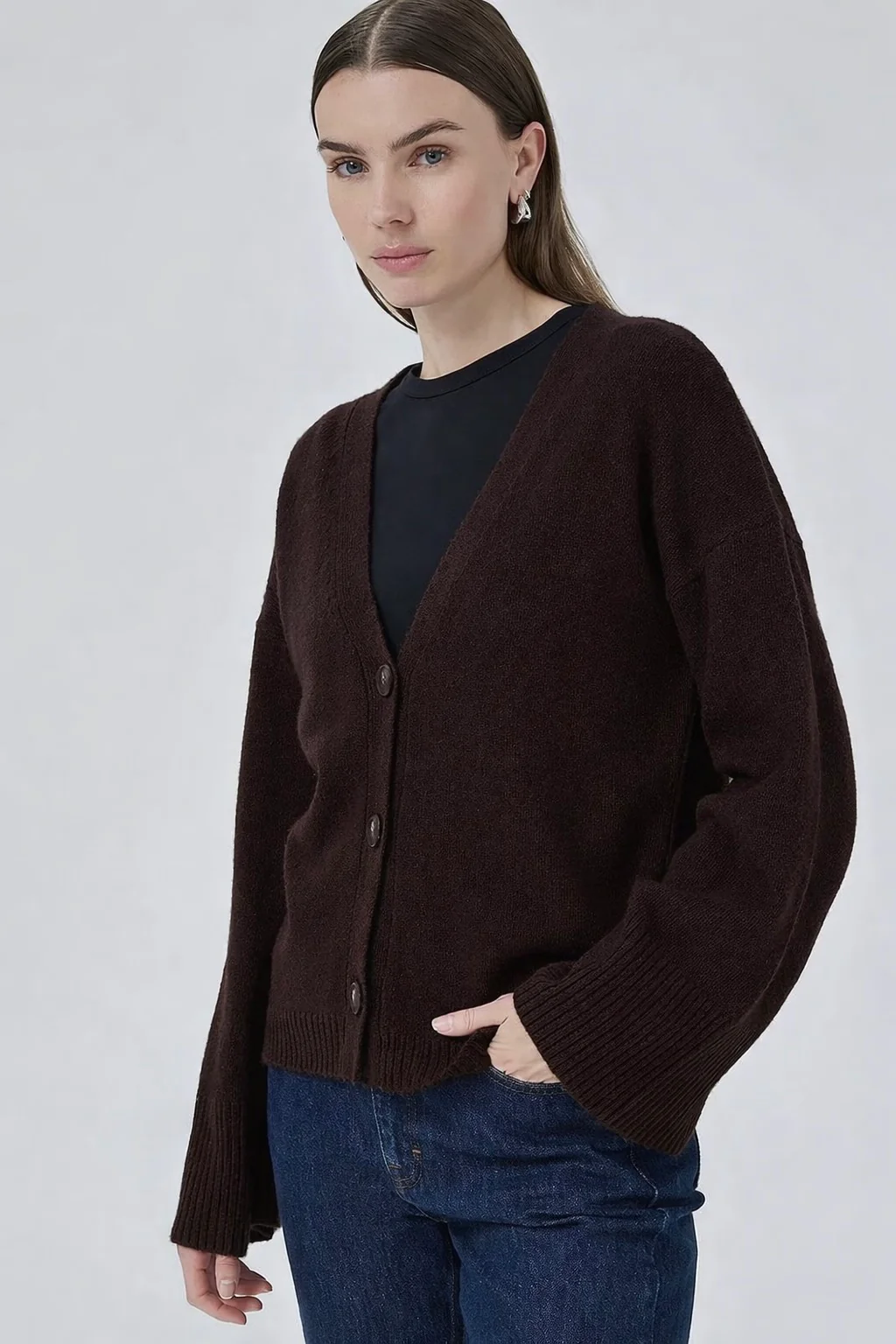 My Essential Wardrobe HuxiMW Wool Cardigan brown - Image 4