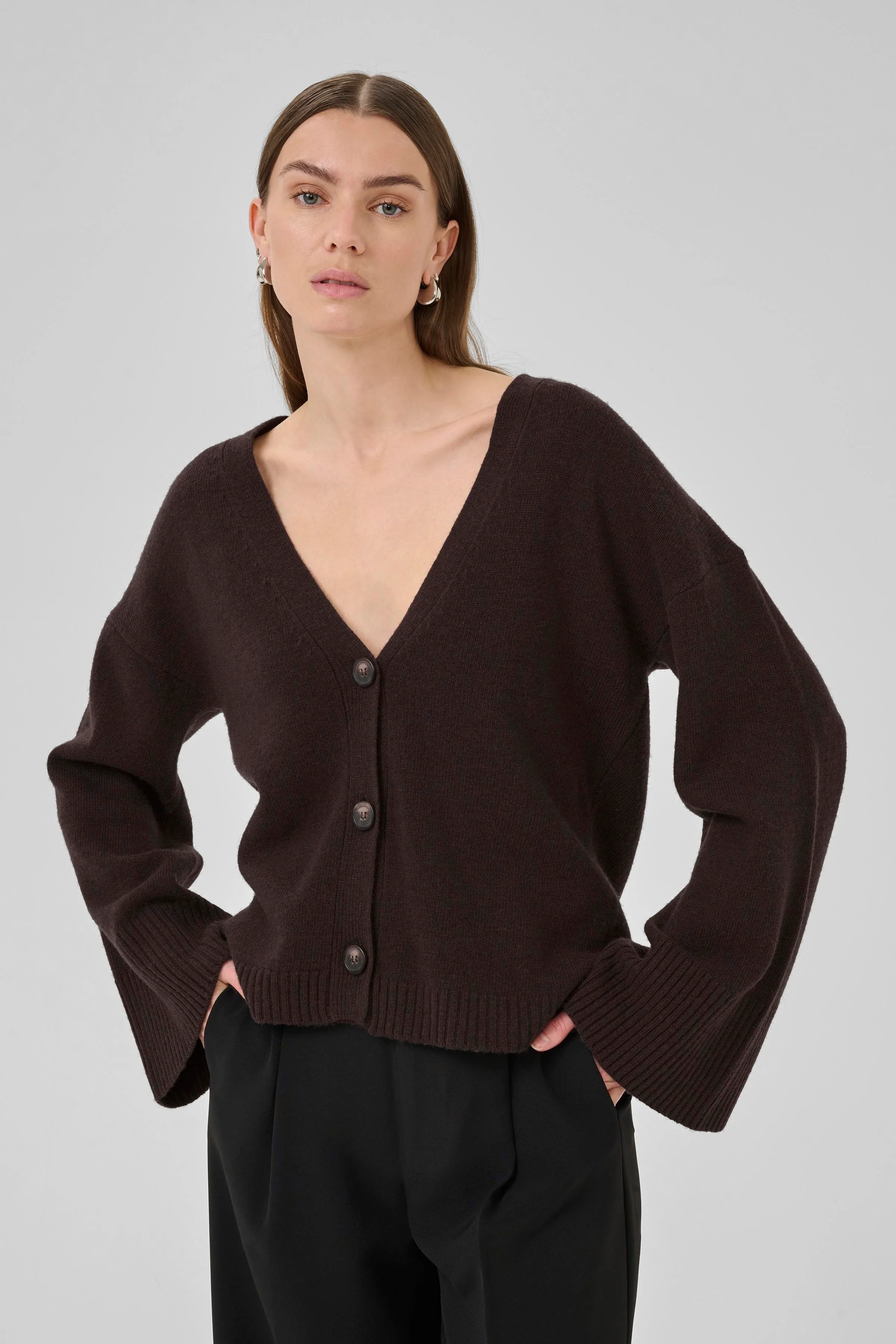 My Essential Wardrobe HuxiMW Wool Cardigan brown - Image 5