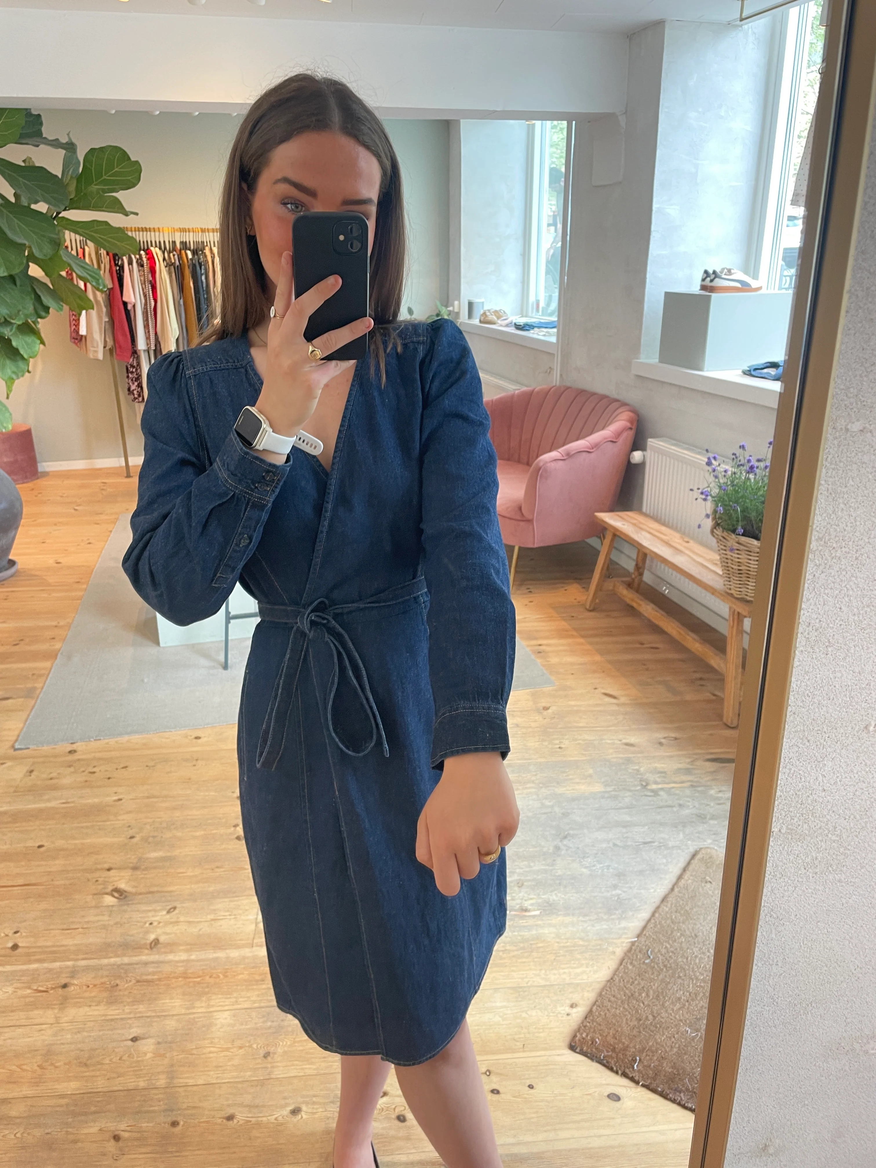 Inwear DafinaIW Wrap dress blue denim - Image 4