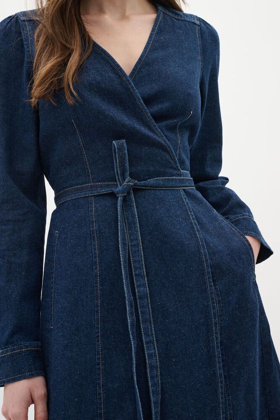 Inwear DafinaIW Wrap dress blue denim - Image 6