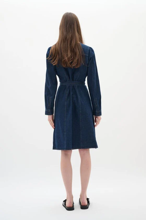 Inwear DafinaIW Wrap dress blue denim - Image 7