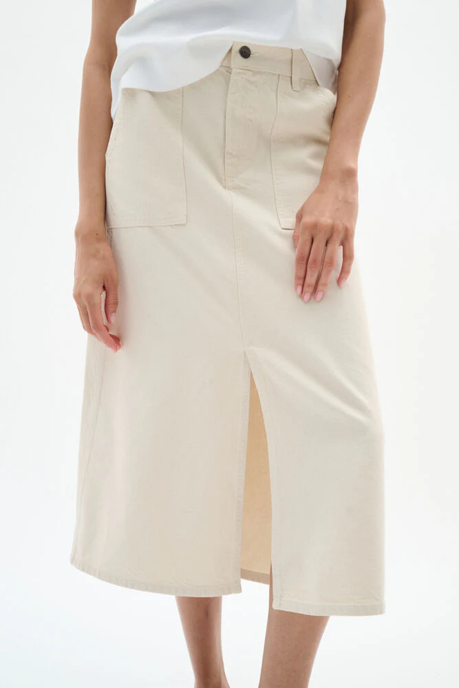InWear Dily Skirt Ecru Melange - Image 2