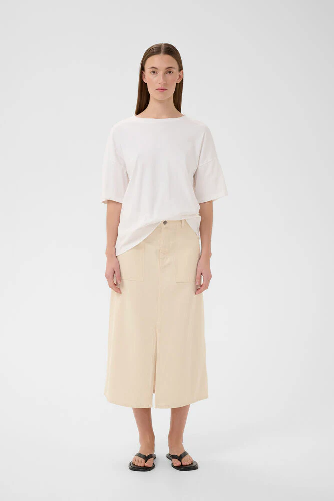 InWear Dily Skirt Ecru Melange - Image 3