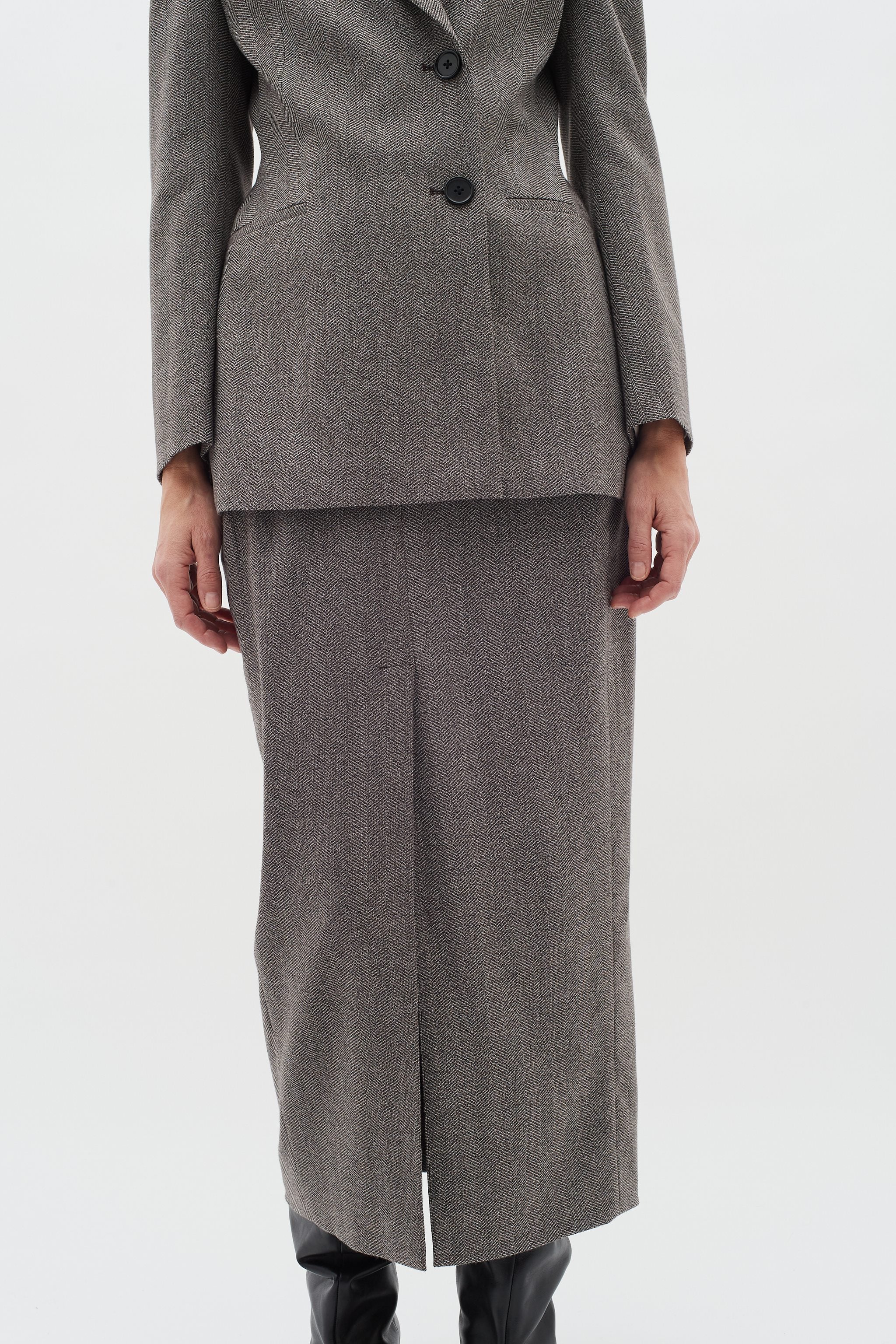 Inwear KahlaIW Skirt Brown Puce - Image 3