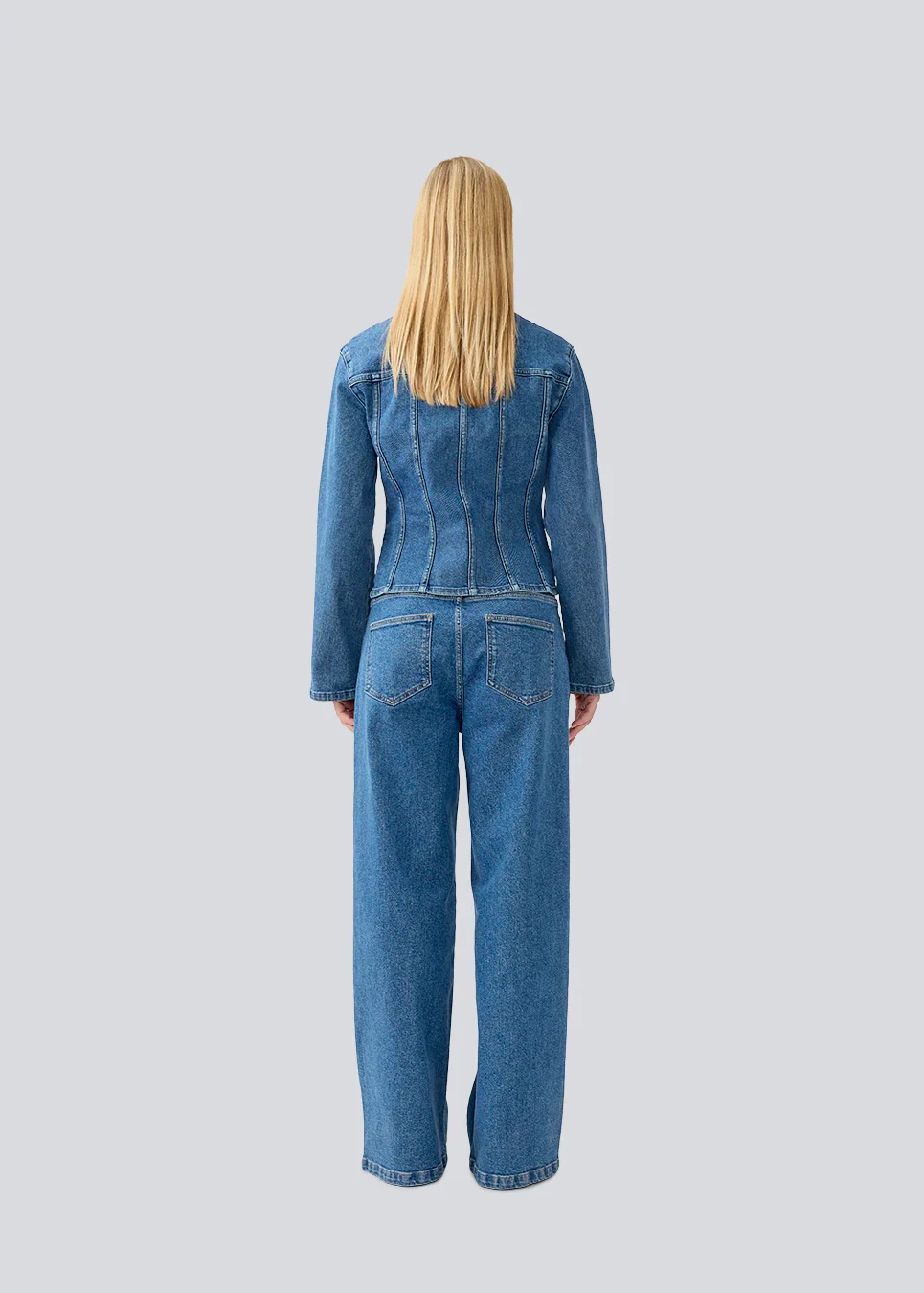 Modström IsoldeMD solid jacket Distressed Blue - Image 3